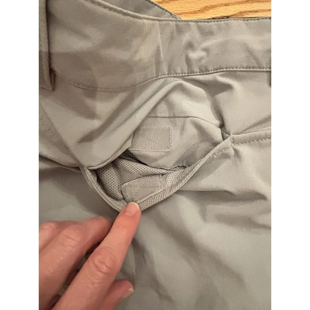 The North Face‎ Shorts Flashdry Drawstring Lined Pockets Gray Mens Sz 38 (37x7')
